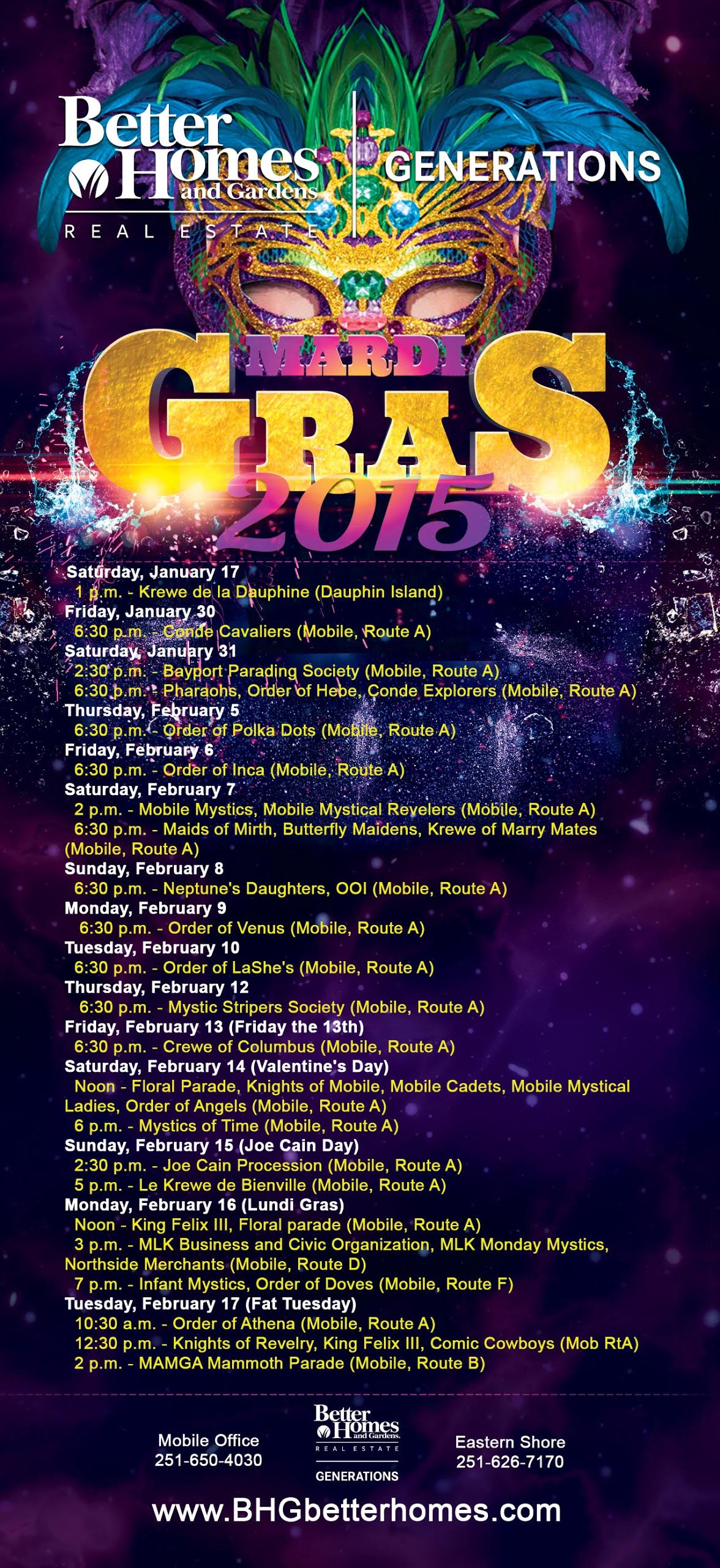 The 2015 Mardi Gras Parade Schedule CharliePlyler com